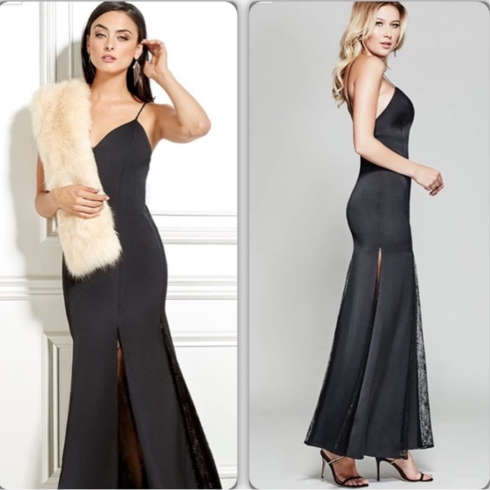 Marciano Guess Black Diana Maxi Dress NWT Sz Medium - Picture 4 of 15